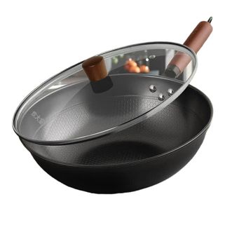 炊大皇（COOKER KING）  家用厨房炒锅铁锅健康无涂层蜂窝纹32cm  XT32CGH