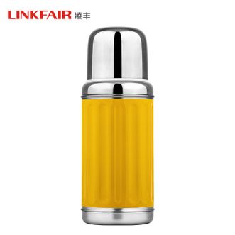 凌丰（LINKFAIR）  304不锈钢真空保温杯350ml 车载便捷喝水杯泡茶杯 办公商务茶水杯