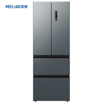 美菱/Meiling  智能无霜变频法式冰箱 368升一级能效精准控温 两侧散热净味 除菌BCD-368WPCJC