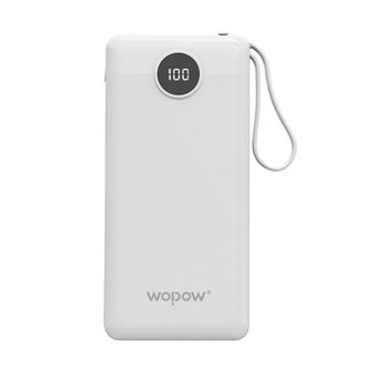沃品（WOPOW）10000mAh自带四线LED数显移动电源充电宝L08