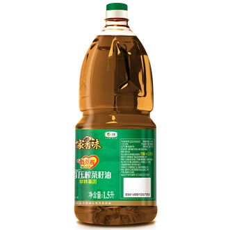 福临门  家香味低芥酸浓香压榨菜籽油1.5L