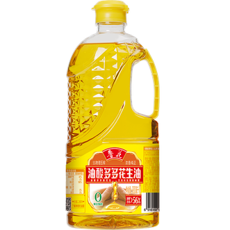 鲁花  食用油 物理压榨 油酸多多花生油 900mL*1瓶