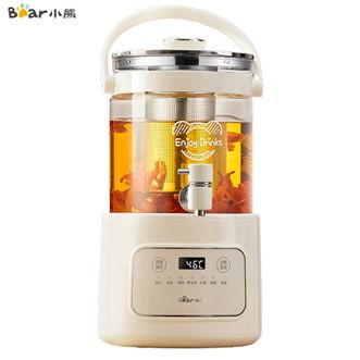 小熊/Bear  养生壶大容量煮茶壶煮茶器 玻璃花茶壶不锈钢恒温水壶烧水壶电热水壶