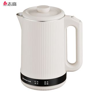 志高（CHIGO）  电热水壶电水壶双层防烫2.2L大容量家用烧水壶304不锈钢内胆