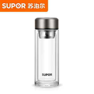 苏泊尔/Supor  双层耐热玻璃杯 隔热不烫手 密封不漏