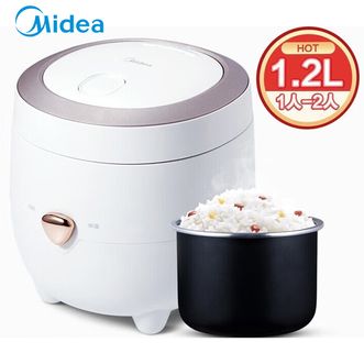 美的/Midea  电饭煲  1-2人电饭锅小型家用煮米饭1.2L小功率不沾内胆多功能小饭煲 【黑晶内胆】FB12X1-213A