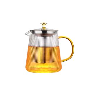 GIANXI  捷安玺茶壶玻璃家用单壶耐高温茶具冲煮茶器茶水分离茶杯套装红茶泡茶壶1000ml
