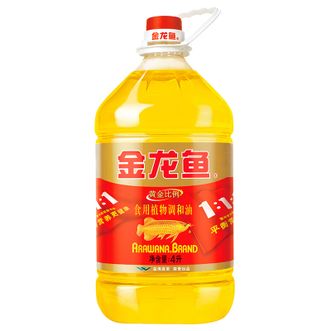 金龙鱼  黄金比例调和油4L 家用大桶装正品食用油4L