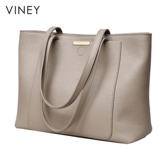 viney  手提包女牛皮大容量托特包轻奢时尚女士单肩斜挎包5180