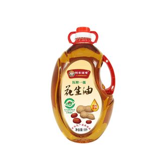 邻家饭香  压榨一级浓香花生油地标兰花生压榨5L/瓶LJFX286