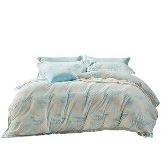 富安娜/Fuanna  磨毛四件套-清韵格调203*229cm 富安娜/Fuanna  磨毛四件套-清韵格调203*229cm