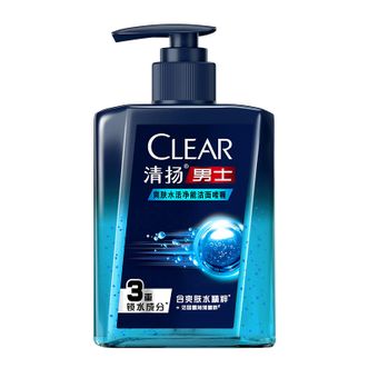 清扬  男士爽肤水活净能洁面啫喱190G深层清洁保湿6902088948806