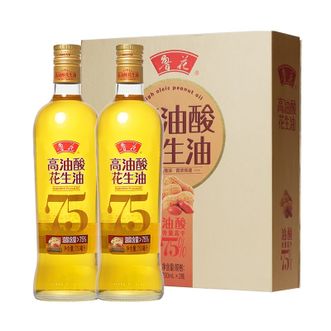 鲁花  高油酸花生油750ml*2瓶