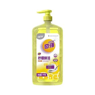 奇强  柠檬鲜活洗洁精快速去油不留痕迹不残留易清洗家用洗涤灵 1kg（TH）