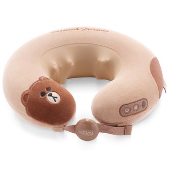 奥佳华/Ogawa  颈椎按摩器颈部按摩仪热敷护颈揉捏斜方肌元LINE FRIENDS气颈宝OG2618