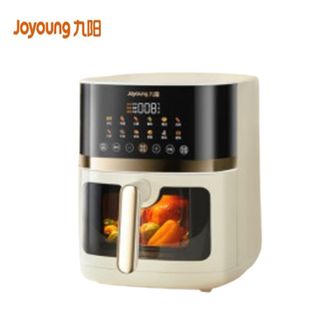九阳/Joyoung  空气炸锅KL65-V573可视不用翻面双热源上下加热家用6.5L大容量多功能全息触控无油低脂煎炸电炸锅