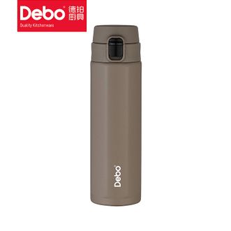 德铂（Debo）  卡特希450ml金棕色八角弹跳杯不锈钢家用商务办公室保温饮水杯DEP-888金棕色