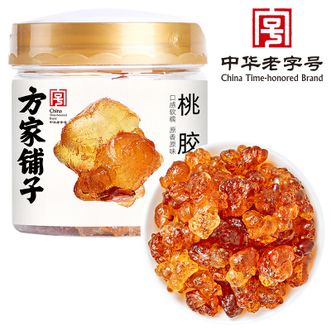 方家铺子  桃胶自然胶原出胶丰富200g/瓶