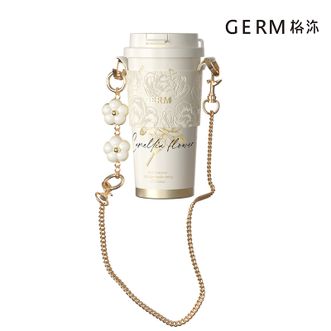 格沵/germ  山茶花系列闪耀保温杯（雪境山茶）500ml 吸管保温杯 随行咖啡 杯子 办公水杯