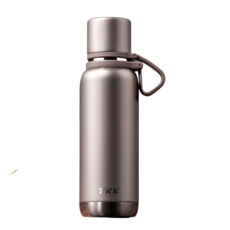 TKK  大容量保温杯不锈钢食品级316杯子800ml  悦境子弹头保温杯 粉砂金 TKK-2038
