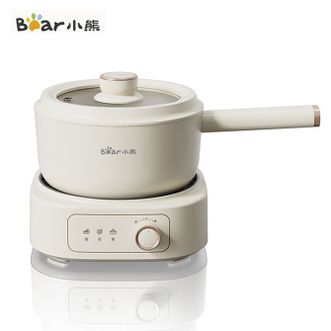 小熊/Bear  电煮锅 多功能锅电热锅 电炒锅 小电锅分体 泡面锅电蒸锅配蒸笼【一锅多用】分体式