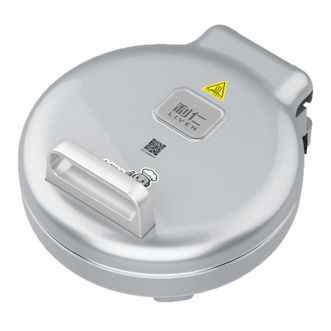 利仁/LIVEN  小钢人不锈钢电饼铛 家用0涂层加深双面加热电煎锅早餐机 LR-B3196