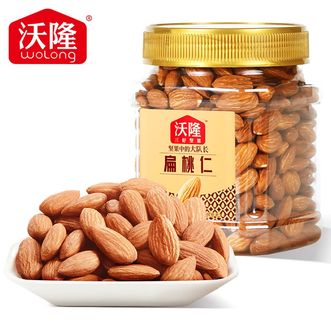 沃隆（wolong）  扁桃仁（臻品罐）300g 果仁无壳坚果炒货零食小吃