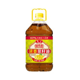 鲁花  厨中香浓香菜籽油5L 非转基因 压榨一级食用油