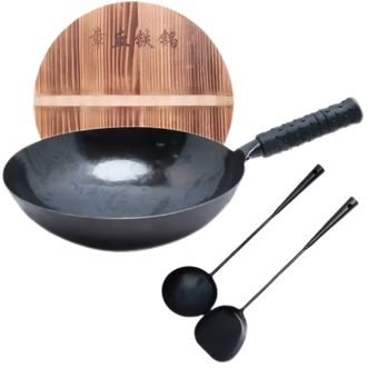 金卫德  32cm章丘铁锅套装三餐四季 JWD-011