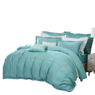 富安娜/Fuanna  纯棉绣花四件套-静谧时光203*229cm 富安娜/Fuanna  纯棉绣花四件套-静谧时光203*229cm