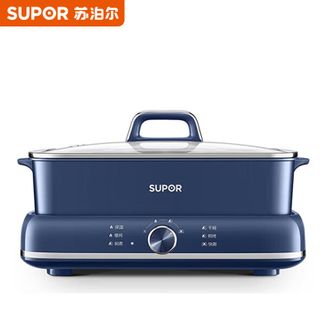 苏泊尔（SUPOR）  电煮锅6L大容量分体式鸳鸯锅双管加热电热锅电火锅H3724FKX71Y