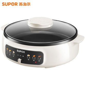 苏泊尔  电饼铛 自动煎烤机 电火锅多功能 加大加深60mm双加热烙饼 锅面煎饼电饼档 两档火力 JT30A818