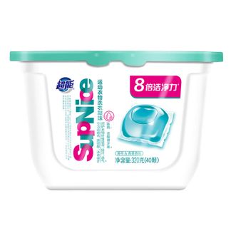 超能  320g(40颗)SupNice运动衣物洗衣凝珠 8倍洁净力 薄荷&青草香氛
