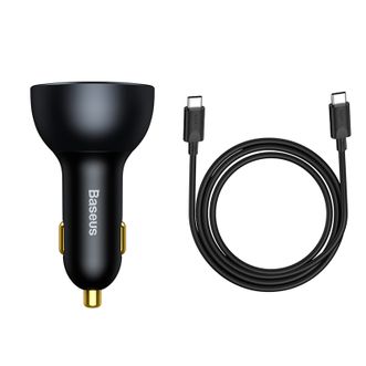 倍思（Baseus）160W三口车载充电器快充套装  160W输出不发烫  手机平板笔记本通用