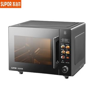 苏泊尔（SUPOR）  变频微波炉OD25AW882 烤箱 微炸烤一体机家用空气炸锅三合一 25L大容量一级能效小型光波炉 25L 0涂层不锈钢腔体
