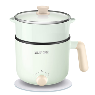 苏泊尔（SUPOR）  ZMD安心系列 600W 不沾内锅 蒸炖煮涮 极简旋钮 2档火力 电煮锅