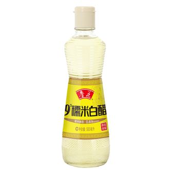 鲁花 9°糯米白醋500ml 酿造食醋 厨房调味品 零添加