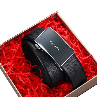 皮尔卡丹（pierre cardin）   时尚自动扣男士腰带休闲简约青年裤带男式自动扣皮带 HFTH-J7A827Z-061102A