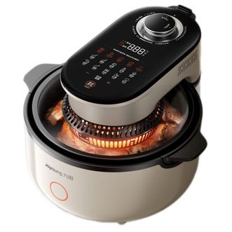九阳/Joyoung  速嫩烤空气炸锅不用翻面可视大容量5.5L无油嫩炸 KL55-V1 Fast