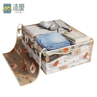 沐家/MUJIA  【3件套】旅行收纳包透明收纳袋防尘防潮搬家收纳包【中号-非压缩】