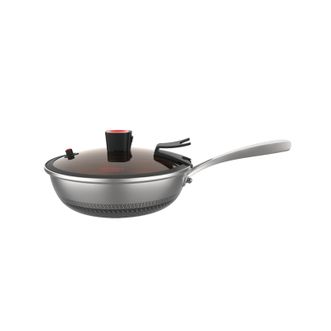 MACAIIROOS  微压316不锈钢炒锅 少油烟家用防粘加长手柄炒菜锅锅具MC-Y3062