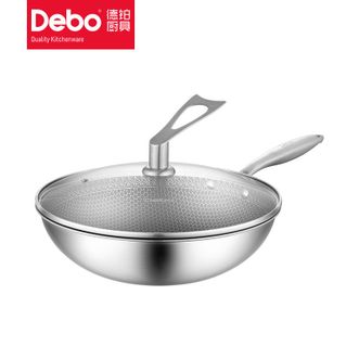 德铂（Debo）  炒锅蜂窝锅可立盖炒菜锅明火电磁炉通用 马里奥 32cm