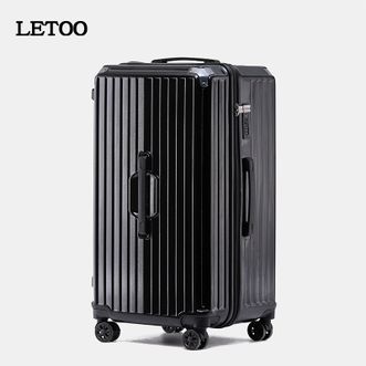 Letoo  2308 大容量行李箱拉杆旅行箱学生密码箱拉链款 28寸曜石黑