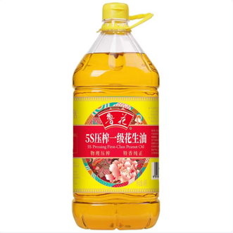 鲁花  香味家族5S压榨一级花生油4L