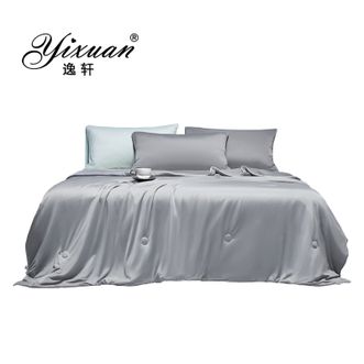 逸轩/yixuan  A类云母凉感丝夏被-气质灰-200*230cm单夏被