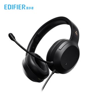 漫步者(EDIFIER) 头戴式主动降噪耳机K820NC 音乐游戏USB有线电脑耳机 办公教育/学习培训耳麦