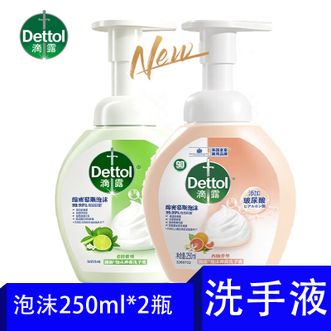 滴露  抑菌泡沫洗手液西柚250ml+青柠250ml 知名品牌