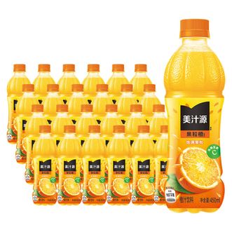可口可乐 美汁源果粒橙橙汁果汁饮料 450ml*24瓶 整箱装 可口可乐 美汁源果粒橙橙汁果汁饮料 450ml*24瓶 整箱装