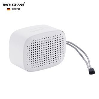 巴赫约翰/bachjohann  蓝牙音箱无线迷你便携式桌面户外IPX7级防水小型音响 白色