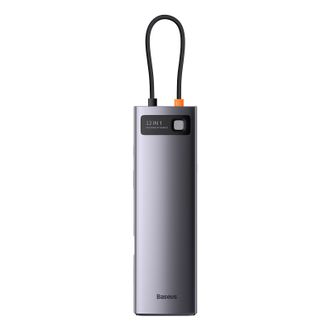 倍思(Baseus)   十二合一笔记本扩展坞  usb4分线器8K超高清投屏40Gbps传输BC1.2快充拓展坞 PD100W快充+超高清投屏+千兆网线口+高速扩展